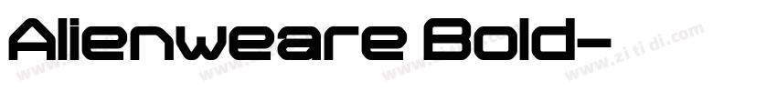 Alienweare Bold字体转换